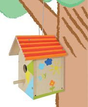 Detský drevený nábytok - Drevená vtáčia búdka Outdoor Birdhouse Eichhorn Poskladaj a vymaľuj - so štetcom a farbami od 6 rokov_9