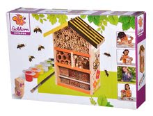 Dřevěné hračky - Dřevěný úl pro včely Outdoor Bee House Eichhorn Poskládej a vymaluj – se štětcem a barvami od 6 let_1