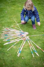 Společenské hry pro děti - Dřevěné mikádo Outdoor Eichhorn barevný bambus 41 tyčinek 50 cm dlouhé_0