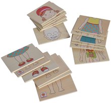 Dřevěné naučné hry - Dřevěné puzzle lidské tělo Body Puzzle with Wooden Box Eichhorn 18 dílů v boxu od 24 měsíců_0