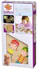 Dřevěné naučné hry - Dřevěné puzzle lidské tělo Body Puzzle with Wooden Box Eichhorn 18 dílů v boxu od 24 měsíců_1