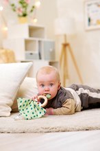 Chrastítka a kousátka - Dřevěné chrastítko Baby HIPP Grasping Toy Eichhorn s hadříkem na mazlení od 12 měsíců_3