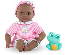 Muñecas a partir de 18 meses - Muñeca de baño Baby Bath Alyzée Mon Premiere Poupon Corolle Con ojos negros parpadeantes y una rana de 30 cm de 18 meses._1