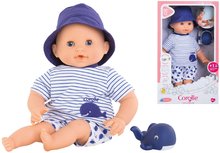 Puppen ab 18 Monaten - Badepuppe Baby Bath Marin Mon Premiere Poupon Corolle mit blauen Augen und einem Wal 30 cm ab 18 Monaten_0