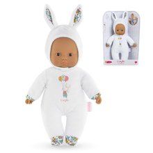 Pro miminka - Panenka Sweet Heart White Bunny Mon Doudou Corolle s černýma očima a kapucí 30 cm od 0 měsíců_2