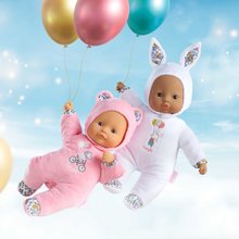 Pentru bebeluși - Păpușa Sweet Heart White Bunny Mon Doudou Corolle cu ochi negri și glugă 30 cm de la 0 luni_0