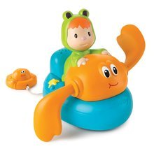 Hračky do vany - Hudební plovoucí krab s žabkou Cotoons Smoby modro-oranžový od 12 měsíců_1