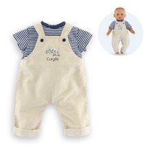 Oblečení pro panenky - Oblečení T-Shirt & Ecru Overalls Loire Riverside Mon Premier Poupon Corolle pro panenku 30 cm od 18 měsíců_1