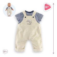 Oblečení pro panenky - Oblečení T-Shirt & Ecru Overalls Loire Riverside Mon Premier Poupon Corolle pro panenku 30 cm od 18 měsíců_3