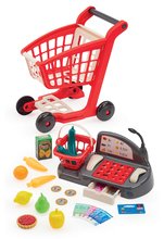 Tiendas para niños - Carrito de compras con caja registradora 100% Chef Écoiffier Con un carrito y comestibles 26 accesorios desde 18 meses_1