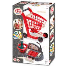 Tiendas para niños - Carrito de compras con caja registradora 100% Chef Écoiffier Con un carrito y comestibles 26 accesorios desde 18 meses_2