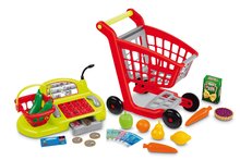 Tiendas para niños - Carrito de compras con caja registradora 100% Chef Écoiffier Con un carrito y comestibles 26 accesorios desde 18 meses_3