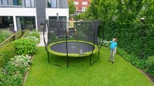 Trampolíny s ochrannou sítí - Trampolína s ochrannou sítí Silhouette trampoline Exit Toys kulatá průměr 366 cm zelená_0