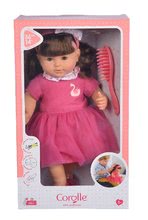 Pre bábätká - Bábika Alice s hnedými vlasmi Mon Grand Poupon Corolle 36 cm s hnedými klipkajúcimi očami a hrebeňom od 3 rokov_3