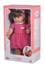 Pre bábätká - Bábika Alice s hnedými vlasmi Mon Grand Poupon Corolle 36 cm s hnedými klipkajúcimi očami a hrebeňom od 3 rokov_4
