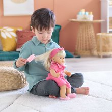 Poupées à partir de 3 ans - Bébé Jade Mon Grand Poupon Corolle avec des yeux bleus clignotants et de longs cheveux blonds avec un peigne de 36 cm à partir de 3 ans_8