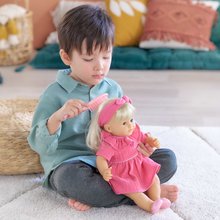 Poupées à partir de 3 ans - Bébé Jade Mon Grand Poupon Corolle avec des yeux bleus clignotants et de longs cheveux blonds avec un peigne de 36 cm à partir de 3 ans_9