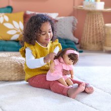 Poupées à partir de 3 ans - Bébé Julie Mon Grand Poupon Corolle avec des yeux marron clignotants et de longs cheveux bruns avec un peigne de 36 cm_6