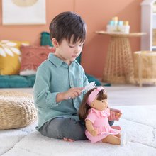 Poupées à partir de 3 ans - Bébé Julie Mon Grand Poupon Corolle avec des yeux marron clignotants et de longs cheveux bruns avec un peigne de 36 cm_7