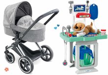 Set cărucior pliabil și cărucior veterinar Cybex Landau 3în1 Priam Corolle cu un cățeluș de pluș cu perfuzie și 15 accesorii CO140770-28