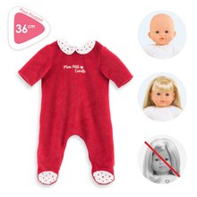 Kleidung für Puppen - Kleidung Pyjamas Herz Blüten Mon Grand Poupon Corolle für eine 36 cm Puppe ab 24 Monaten_1