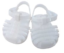 Oblečení pro panenky - Boty Sandals White Mon Grand Poupon Corolle pro panenku 36 cm od 24 měsíců_1