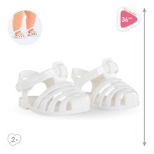 Doll clothing - Topánky Sandals White Mon Grand Poupon Corolle pre 36 cm bábiku od 24 mes CO141610_2