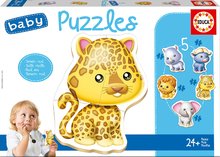 Bébi puzzle - Bébi puzzle Dzsungel állatkái Educa 5 fajta képpel 24 hó-tól_2