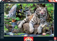 Puzzle 1000 dílků - Puzzle White Tigers of Bengal Educa 1000 dílků od 12 let_1