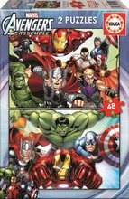 Dětské puzzle do 100 dílků - Puzzle Avengers Educa 2 x 48 dílků_0