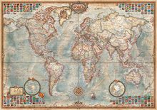 Puzzle 1500 dílků - Puzzle Politická mapa světa Educa 1 500 dílků_0