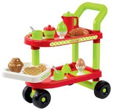 Kuhinje za otroke kompleti - Komplet rdeča kuhinja Tefal Studio Smoby elektronska z zvoki in servirni voziček z zajtrkom 100% Chef_4