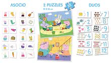 Progresivní dětské puzzle - Puzzle domino a pexeso Peppa Pig Disney Superpack 4v1 Educa _0