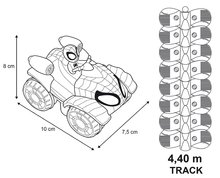 Race tracks - Flexibilná autodráha Spidey Marvel Flextreme Set Spin Morales Smoby s elektronickým autíčkom 184 dielov dráhy 4,40 m dĺžka s pavučinou od 4 rokov SM180926_13