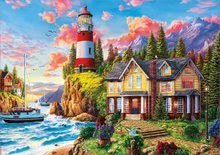 Puzzle 3000 dílků - Puzzle Lighthouse near the Ocean Educa 3000 dielov EDU18507_0