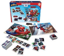 Progresivní dětské puzzle - Superpack 4v1 Spider-man Educa domino pexeso a 2 puzzle s 25 dílky_0