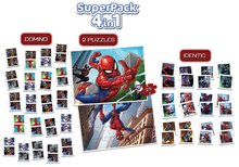 Progresivní dětské puzzle - Superpack 4v1 Spider-man Educa domino pexeso a 2 puzzle s 25 dílky_1