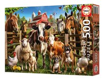 Puzzle 500 dílků - Puzzle Farmyard Buddies Educa 500 dílků a Fix lepidlo_1