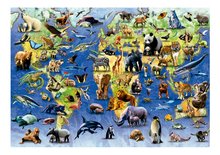 Puzzle 500-dijelne - Puzzle One Hundred Endangered Species Educa 500 dielov a Fix lepidlo od 11 rokov EDU19908_0