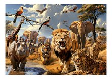 1000 delne puzzle - Puzzle Wild Animals Educa 1000 dielov a Fix lepidlo od 11 rokov EDU19920_0