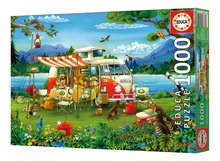 1000 delne puzzle - Puzzle Camping Holiday Educa 1000 dielov a Fix lepidlo od 11 rokov EDU19922_1