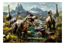 1000 delne puzzle - Puzzle Fierce Dinosaurs Educa 1000 dielov a Fix lepidlo od 11 rokov EDU19924_0