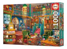 1000 delne puzzle - Puzzle Wonderful Bookshop Educa 1000 dielov a Fix lepidlo od 11 rokov EDU19925_1