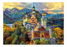 1000 delne puzzle - Puzzle Neuschwanstein Castle Educa 1000 dielov a Fix lepidlo od 11 rokov EDU19933_0