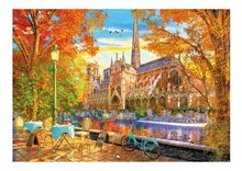 1000 delne puzzle - Puzzle Notre Dame in Autumn Educa 1000 dielov a Fix lepidlo od 11 rokov EDU19936_0