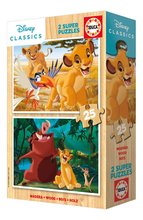 Rompecabezas de madera de Disney - Drevené puzzle Leví kráľ Disney Educa 2x25 dielov od 3 rokov EDU19960_2