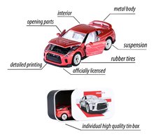 Mașinuțe - Mașinuță cu cutie de colecție Deluxe Assortment Majorette din metal cu roți de colecție lungime de 7,5 cm 6 tipuri diferite_0