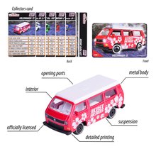 Mașinuțe - Mașinuță CastHeads Series Majorette din metal cu piese care se deschid și card de colecție 7,5 cm lungime 6 tipuri diferite_3