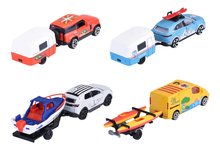 Spielzeugautos - Auto mit Anhänger French Touch Trailer Majorette Metall mit Federung Länge 13 cm 4 verschiedene Arten_0