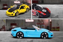 Sety autíčka - Autíčka Porsche Edition Discovery Pack Majorette kovové dĺžka 7,5 cm sada 20 druhov + 2 autíčka zdarma_0